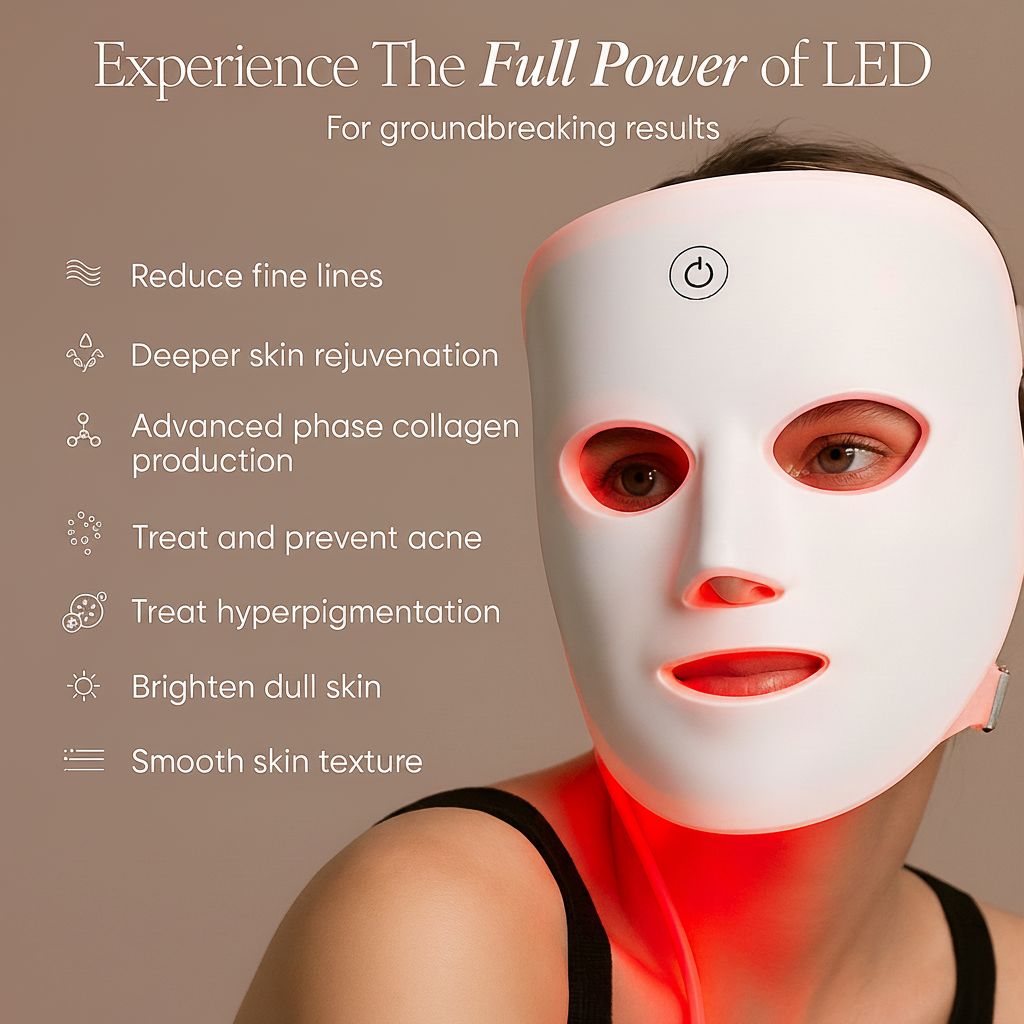 Revalio Wireless 7-Color LED Face Mask