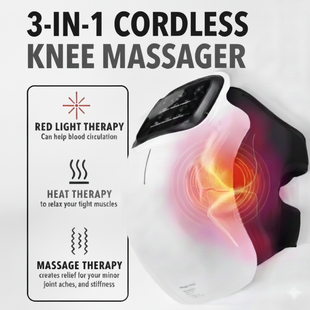Revalio Knee Massager Smart Red Light and Massage Therapy