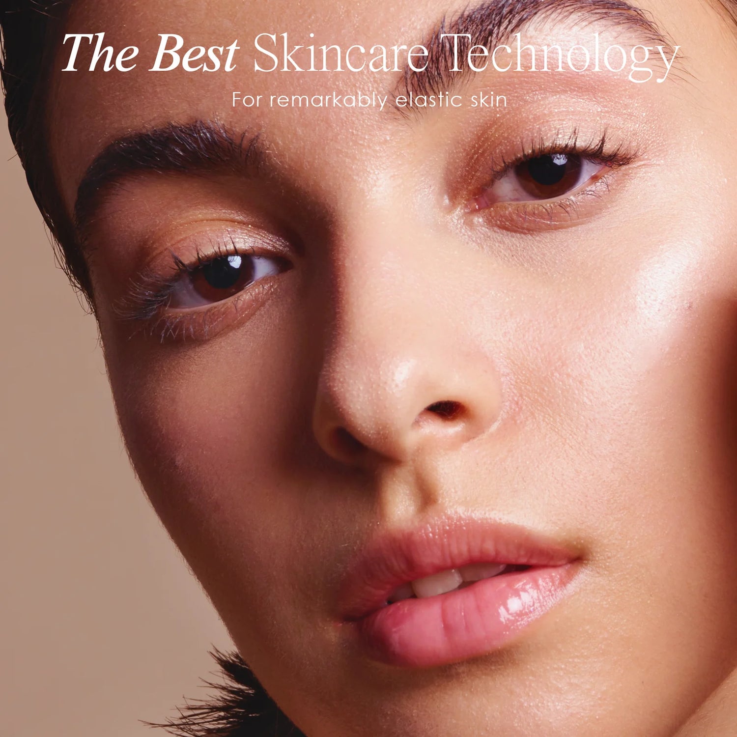 Close-up of a woman’s glowing, healthy skin highlighting the effectiveness of advanced LED skincare technology.